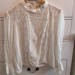 Free people white peasant blouse